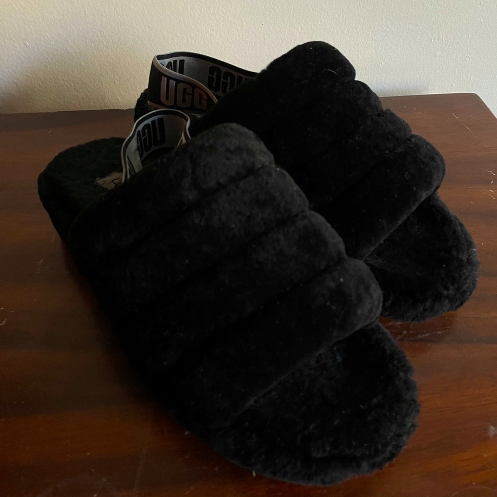 Black Open-toed Ugg’s